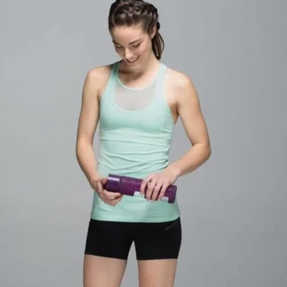 Lululemon Mesh With‎ Me Tank in Sea Mist Teal Size 4